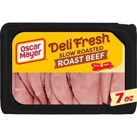 Oscar Mayer Deli Fresh Slow Roasted Roast Beef Sliced Lunch Meat (7 oz Package)