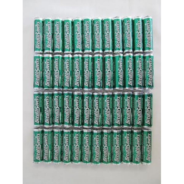 Breathsavers Wintergreen Mints, 0.75-Ounce Rolls (Pack of 48)
