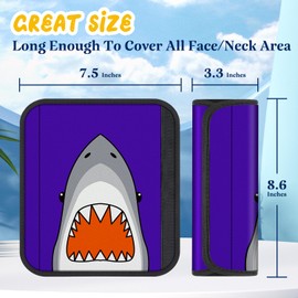 Akkya 2 Pack Seat Belt Cover Pad, Shark Seatbelt Cushion Car Seat Strap Pads for Kids Cute Funny Carseat Stroller Shoulder Strap Protector Accessories