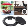 DHinkyoung 2 Set Parasol Hole Rings Plastic Patio Umbrella Table