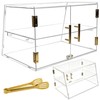 2-Tier Pastry Display Case with Removable Tray