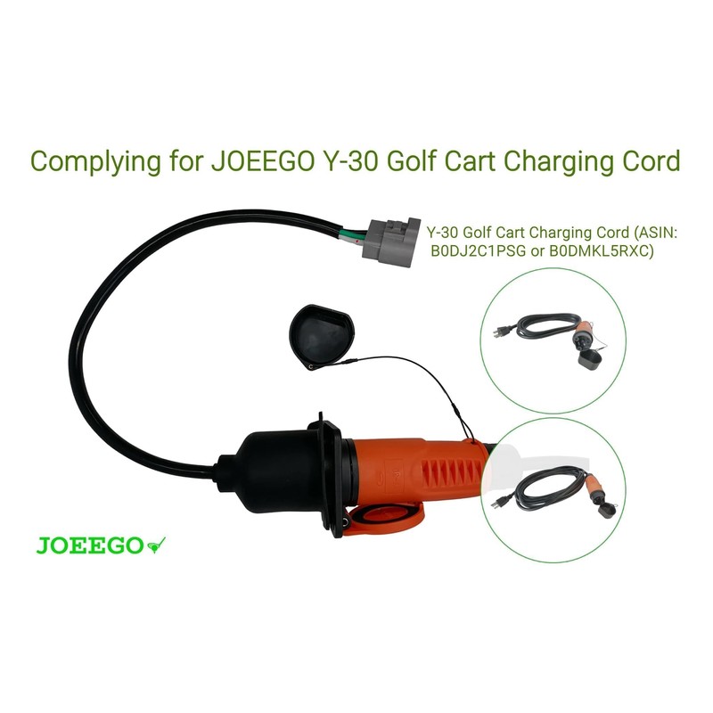 JOEEGO Y-30 Golf Cart Charger Receptacle, AC 110-220V, Compatible with