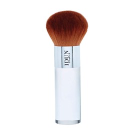 Idun Minerals - Powder Brush - Large Domed Top Fluffy Brush - Featuring An Elegant Wide Handle For Easy Grip - Feather Soft Bristles Gently Caress The Skin - Blended To A Perfect Finish - 1 Pc