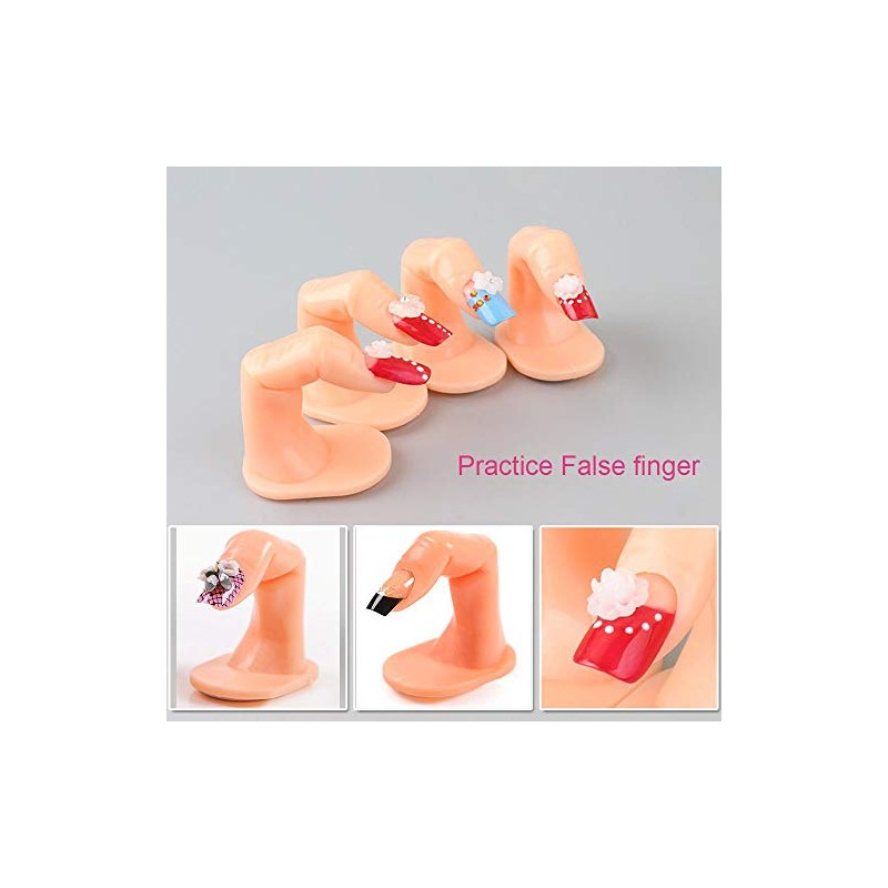 Práctica de dedo de la práctica de las uñas, dedo