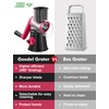 Geedel Rotary Cheese Grater, Kitchen Mandoline Vegetable Slicer with 3
