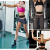 HYVAWO Waist Belt Neoprene Padded Gym Pulley Strap with Rings