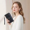 NEWIROVE Large Wallets For Women Rfid Blocking Wallet Pu Leather