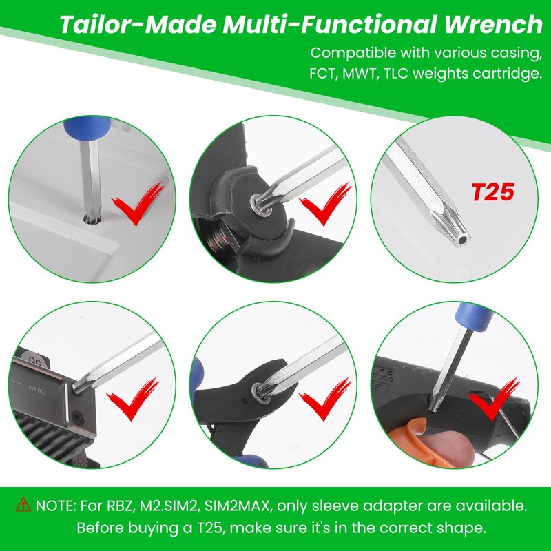 Lusofie Golf Club Wrench Blue Driver Tool, T20 Universal Driver