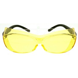 Shooter's Edge OTG Over-the-Glass Z87.1 Safety Shooting Glasses Contrast Yellow
