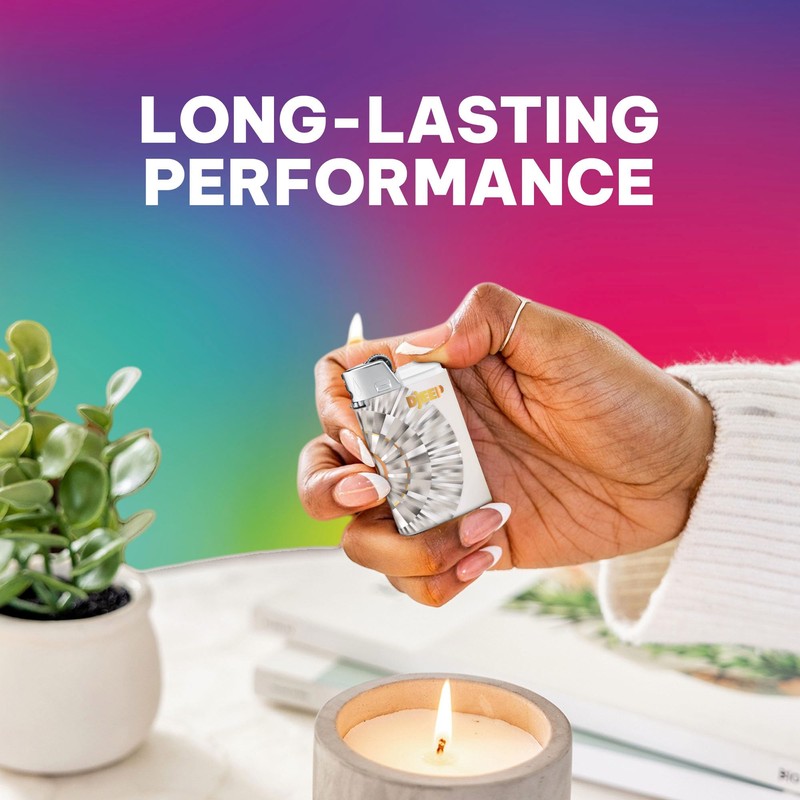 DJEEP Elegant Collection Pocket Lighters, Marbled Unique Designs, Long-Lasting, 4-Count