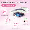 Eyebrow Wax Strips Cold Waxing Strip for Eyebrow Ready to