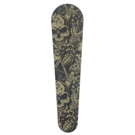 Kustom Cycle Parts Premium Aftermarket Skull/Weapons Metal Dash Panel Console Insert! Fits Harley Davidson 2008-2020 Street Glides and 2010-2020 Road Glides. Easy Install! (Black & Grey)