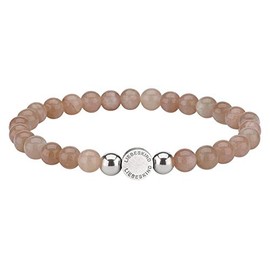 Liebeskind Berlin beads with logo tag 6 mm in stainless steel, Stainless Steel