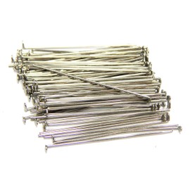 M320 Silver Plated Head Pins Pearl Pins 40 mm x 0.7 mm Pack of 350