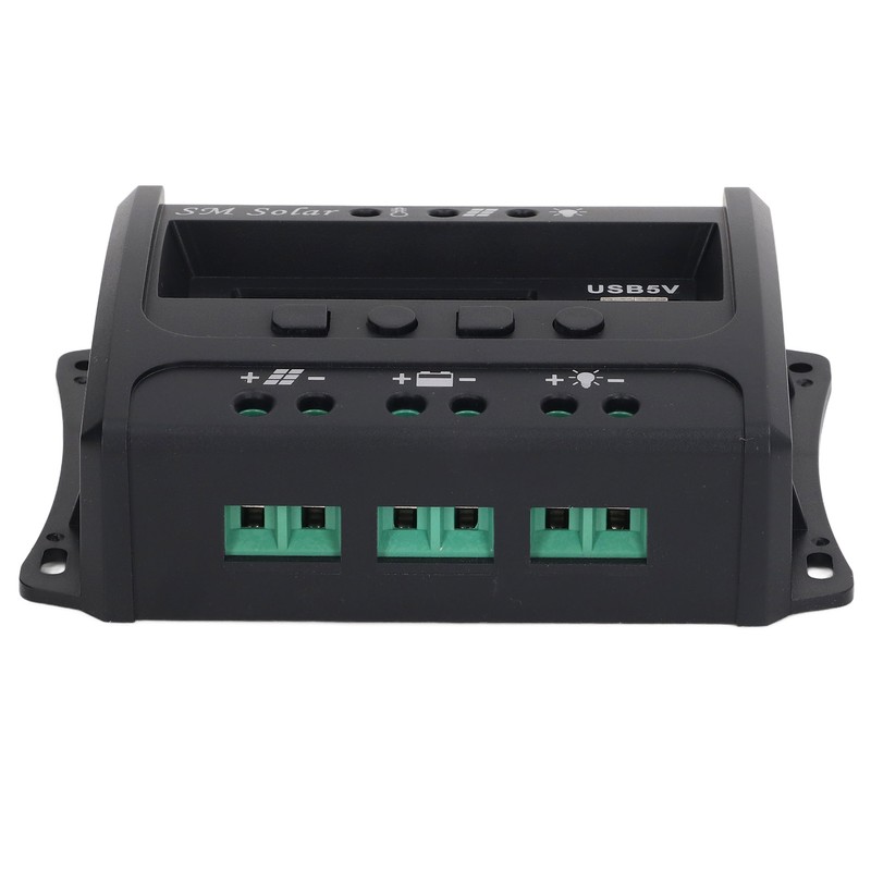 Solar Panel Controller 3 Stage PWM Charging Intelligent Microcontroller ABS