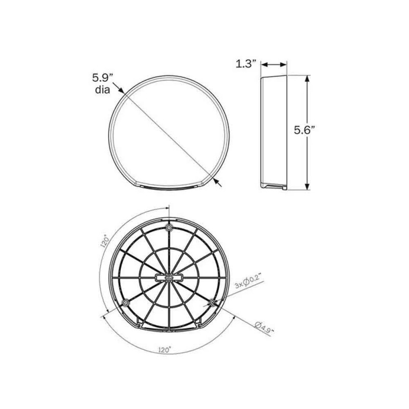Optronics RV Combination LED Tail Light - Passenger Side (RVSTL10)