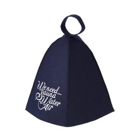 Primal Blue Sauna Hat, Sauna Hat, Men's, Women's, Sauna Cap, Sauna Hat, Sauna Activities, Sauna Goods, Unisex, navy