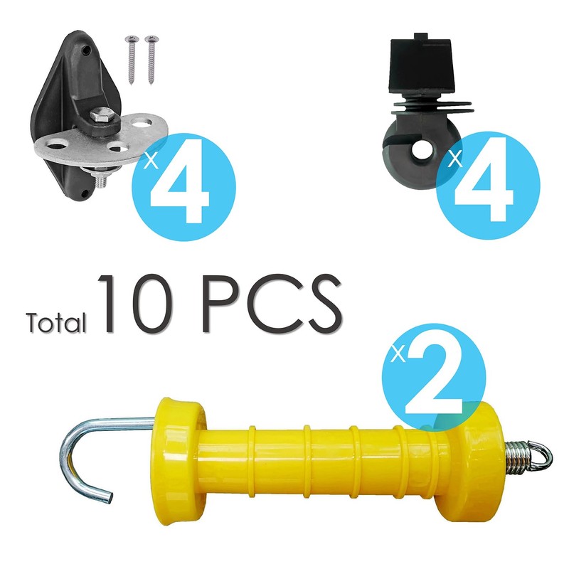 QMARK Electric Fence Gate Handle Set with 2 Handles, 4