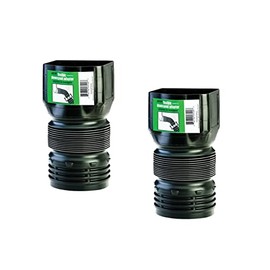 Flex-Drain ADP53102 Downspout Adaptor, Landscaping Drain Pipe Adapter 3 by 4 by 4-Inch 2 Pack