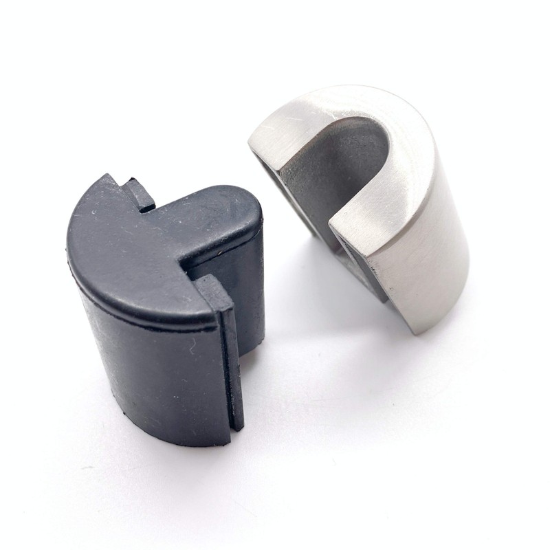 Door Stop Floor Mounted Concealed Fixing Cylinder Pattern Satin Stainless