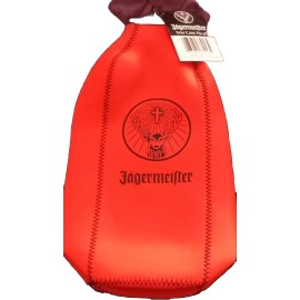 Jagermeister Cooler Koozie Bottle Insulator Orange & Black New w/ Tags - Sealed