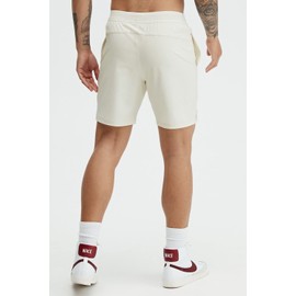 Fabletics Men's The Fundamental Short, Workout, Running, Training, Gym, Yoga, Ultra Lightweight, Athletic, 7" Inseam, L, Bone