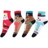 Patry Deluxe Paq 4x Calcetin Figuras Navideñas Santa, Reno, Pinguno,