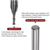 sourcing map Square End Mill 2mm x 6mm Cutting 6mm