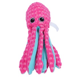 Pet Corduroy Octopus Vocal Toy Puppy Biting Training Toy for Large Medium Small DogLarge