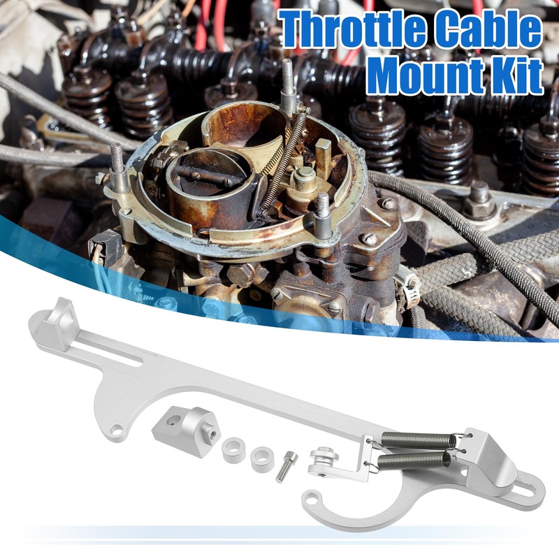 X AUTOHAUX 1 Set Aluminum Alloy Throttle Cable Bracket Kit