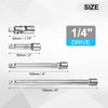sourcing map 1/4" Drive Socket Extension Set 2" 4" 6"