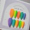 Rainbow Sugar Handmade Nail Tips - Short Ballerina / 레인보우
