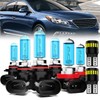 LECCIBUB Headlight Bulbs License Plate Lights Fit For Hyundai Sonata