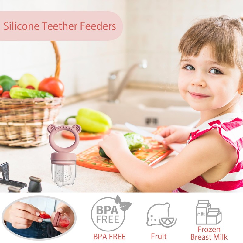 Big Spinach Silicone Freezer Tray Baby Fruit Feeder Food Teething