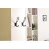 Rustic Entryway Hooks | 10 Pack of Black Wall Mounted