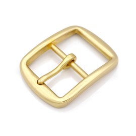 CRAFTMEMORE Solid Brass Belt Buckle 1.5 Inch Single Prong Square Belt Buckle for Replacement, DIY Leather Craft SCBB (H2W226)