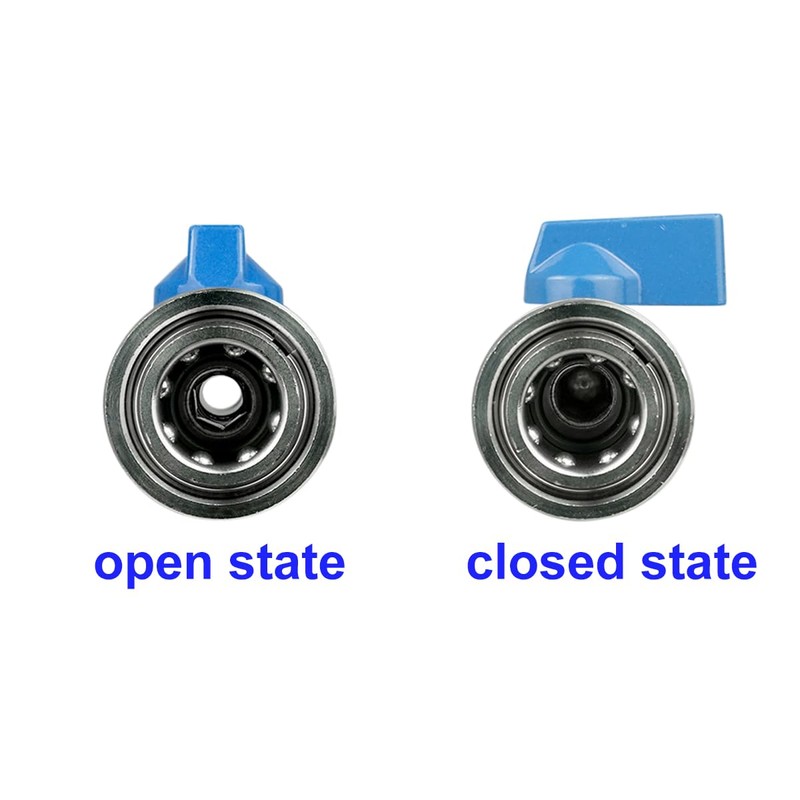 High Pressure Washer Ball Valve Kit 3/8 NPT Quick Connector