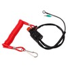 Boat Engine Emergency Stop Switch Safety Tether Lanyard ABS for