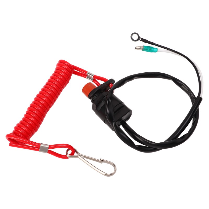 Boat Engine Emergency Stop Switch Safety Tether Lanyard ABS for