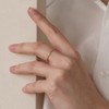 14k gold field plain wave ring gift package / 14k
