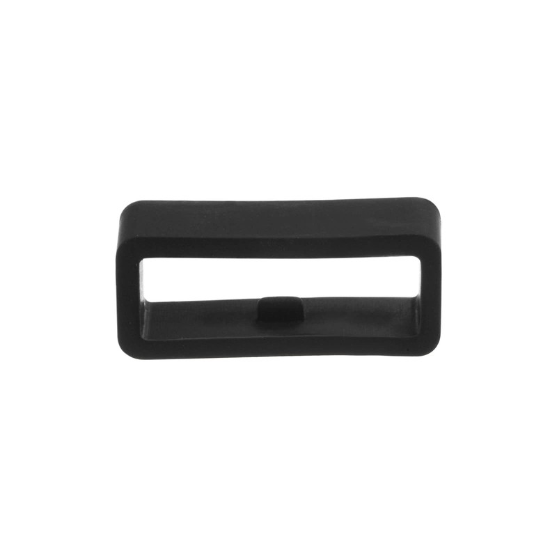 HARFINGTON 6pcs Watch Strap Loop Fastener Rings 16mm, Black