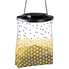 FLIES BE GONE FLY TRAPS –SUPER VALUE PACK 3 top models plus an extra bait pack, MADE in USA - Safe - Nontoxic Outdoor Fly Catchers