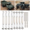 8Pcs Upgrade Metal Pull Rod Steering Pull Rod for WPL/MN/Feiyu