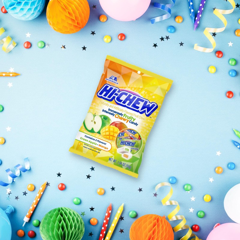 HI-CHEW Green Apple & Mango Mix, Pack of 8 Bags,