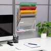Mind Reader 5-Tier Vertical File Storage Desktop Organizer, Wall Mount,