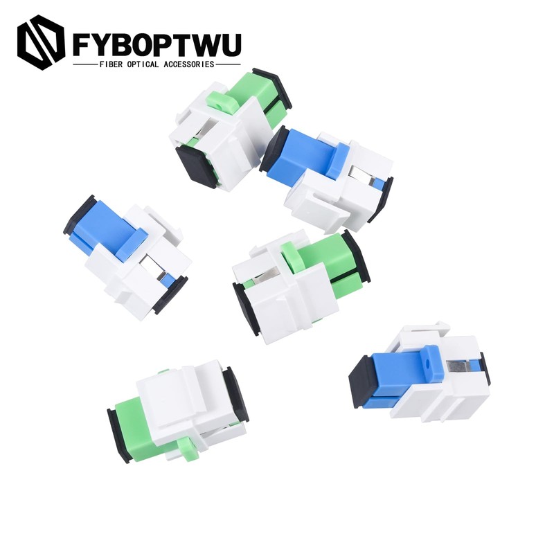 fyboptwu - 5pcs Fiber Optic Coupler SC Keystone Jack Coupler