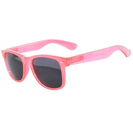 Smoke Lens Sunglasses Glow in the Dark Frame Soft Rubber Coating Pink