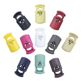 Paracord Planet Cord Lock Clamp - (10 Pack, Coyote Brown) - Heavy-Duty Industrial Plastic Single Hole Cord Toggle End