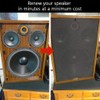 Speaker Grill Cloth Stereo Mesh Fabric for Speaker Repair, Black
