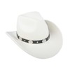 Western Cowboy Hat for Men Women with Belt Outdoor Sun
